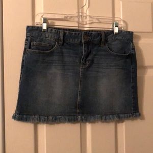 Calvin Klein Jeans Dark Wash Mini Skirt Size 29/8.